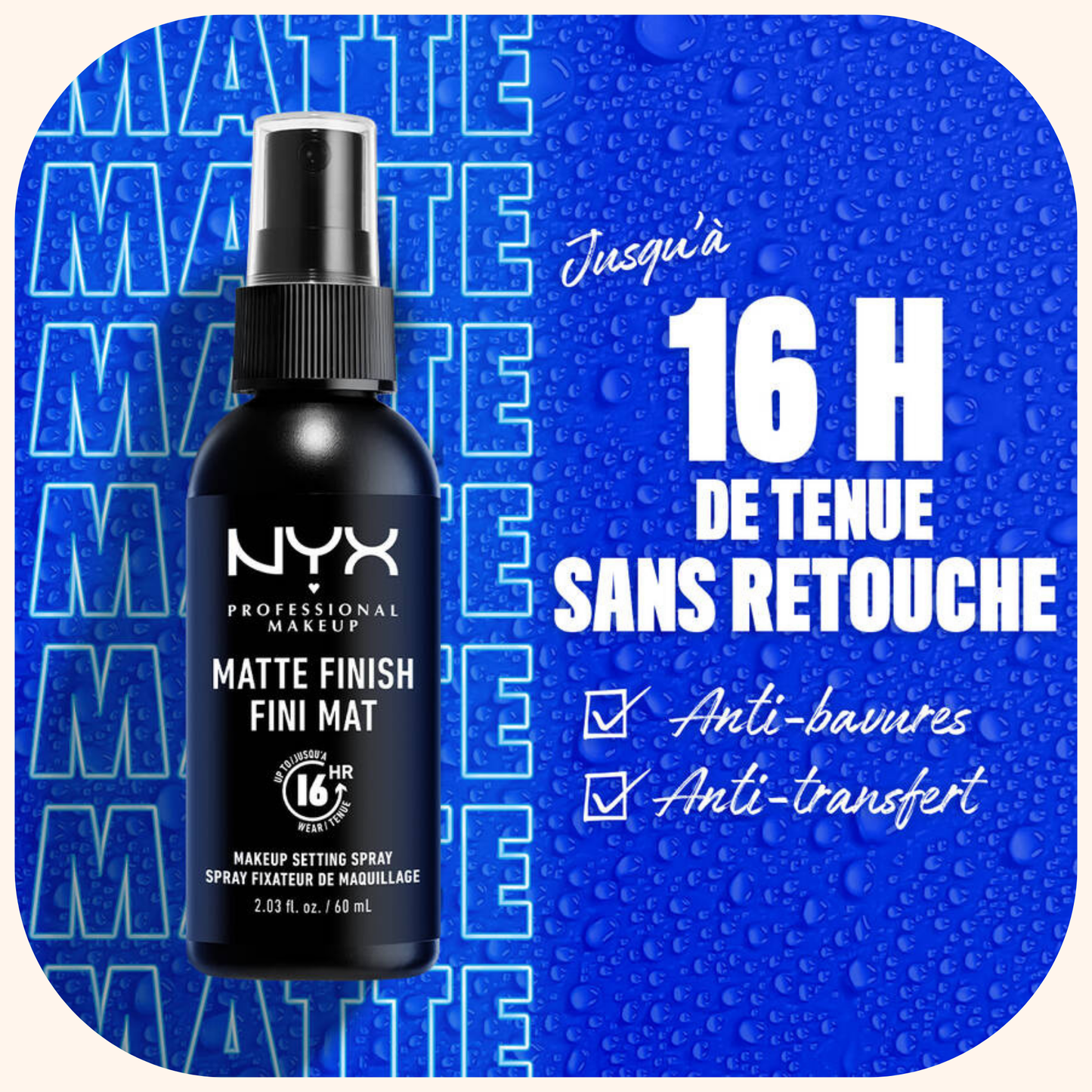 Matte Finish - Spray fixateur